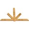 Ekena Millwork Kennewick Rough Sawn Timber Gable Bracket, Western Red Cedar, 84"W x 56"H x 2"D x 6"F, 16/12 Pitch GBW084X56X0206KEN00RWR - alternate 5